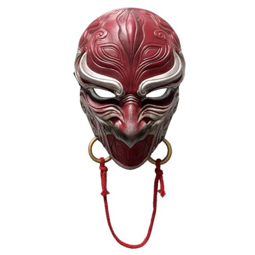 BLOKZ Japanese Mask, Chinese-Style Cosplay Mask, Hand-Painted Cosplay Prop for Halloween, Pendant Decoration von BLOKZ