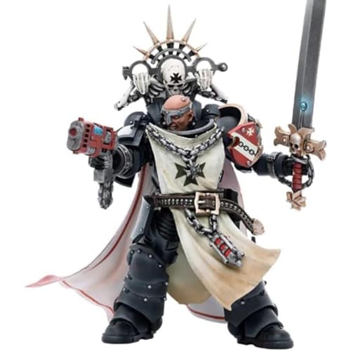 Warhammer BLOOMAGE JOYTOY (BEIJING) TECH 40k Figur 1/18 Black Templars Marshal Baldeckrath 12 cm von Warhammer