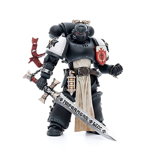 BLOOMAGE JOYTOY (BEIJING) TECH Warhammer 40k Figur 1/18 Black Templars The Emperors Champion Rolantus, 12 cm von Warhammer