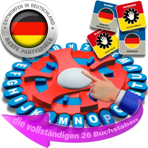 BLOOOK Wörter Sturm Spiel Deutsch,Brettspiele,Wörterspiel Erwachsene Kinder,Gesellschaftsspiele,Spiel des Jahres,Familienspiel 2-8 Personen,Tabletop Spiele,Partyspiele von BLOOOK