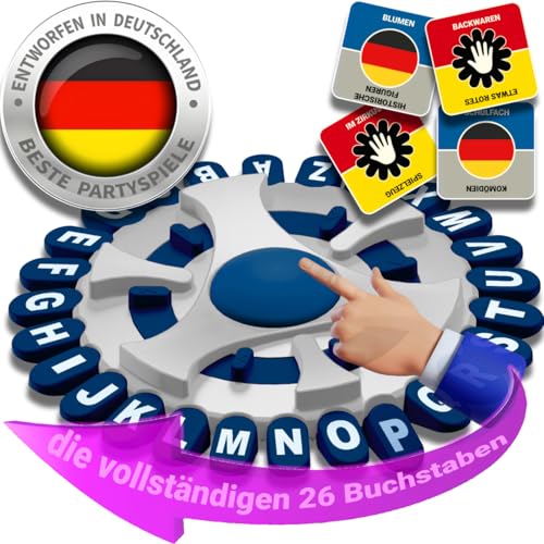 BLOOOK Wörter Sturm Spiel Deutsch,Brettspiele,Wörterspiel Erwachsene Kinder,Gesellschaftsspiele,Spiel des Jahres,Familienspiel 2-8 Personen,Tabletop Spiele von BLOOOK