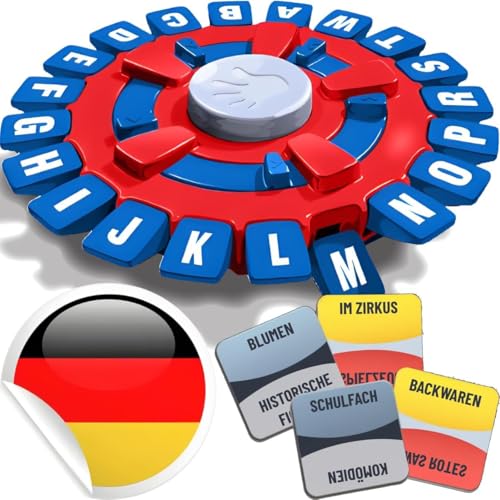 BLOOOK Wörter Sturm Spiel Deutsch,Thinking Words Spiel Deutsch,Brettspiele,Wortspiele für Erwachsene Kinder,Buchstaben Spiel (Rot Blau) von BLOOOK