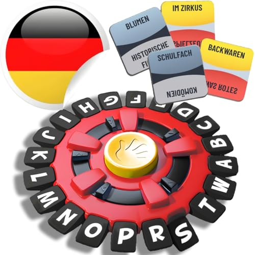 BLOOOK Wörter Sturm Spiel Deutsch,Thinking Words Spiel Deutsch,Brettspiele,Wortspiele für Erwachsene Kinder,Buchstaben Spiel (Schwarz) von BLOOOK