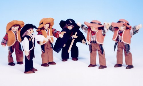 Original Winzling Biegepuppen Cowboys 6 Set "Hohe Qualität" von BLS Germany