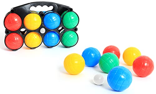 BLUE SKY - 8 Boccia-Kugeln – Geschicklichkeitsspiel im Freien – 048055 – Mehrfarbig – Kunststoff – 7 cm – Spielzeug für Kinder – Spiel im Freien – ab 3 Jahren BLUE SKY - 8 Boccia-Kugeln – Geschicklichkeitsspiel im Freien – 048055 – Mehrfarbig – Kunststoff – 7 cm – Spielzeug für Kinder – Spiel im Freien – ab 3 Jahren von BLUE SKY
