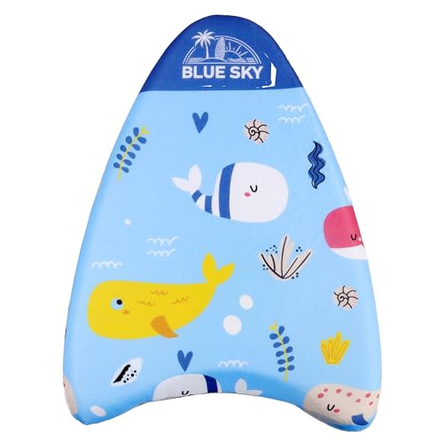 BLUE SKY Schwimmbrett Body Surf – Zubehör für Pool oder Strand – 042361 – Blau – Stoffe – 42 cm – Body Board – Spielzeug für Kinder – Strandspiel – Pool – ab 3 Jahren von BLUE SKY