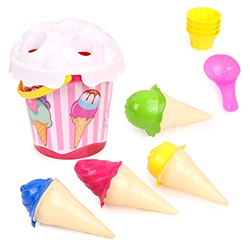 BLUE SKY - Strandset EIS - Strandspiel - 045880 - Weiß - 10 Stück - Kunststoff - Kinderspielzeug - Outdoor-Spiel - Sand - 17 cm - Ab 18 Monaten BLUE SKY - Strandset EIS - Strandspiel - 045880 - Weiß - 10 Stück - Kunststoff - Kinderspielzeug - Outdoor-Spiel - Sand - 17 cm - Ab 18 Monaten von BLUE SKY