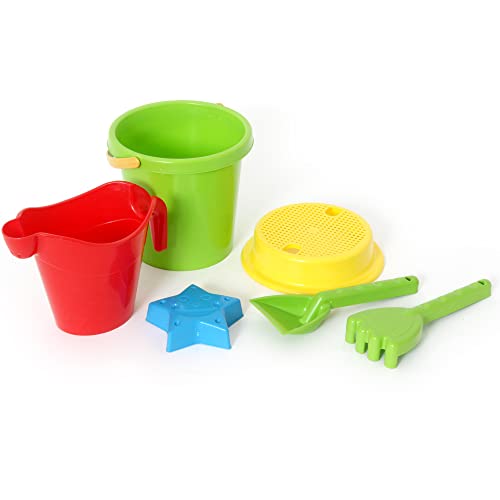 BLUE SKY - Strandset - Strandspiel - 045135 - Mehrfarbig - 6 Stück - Kunststoff - Kinderspielzeug - Outdoor-Spiel - Sand - 17 cm - Ab 10 Monaten BLUE SKY - Strandset - Strandspiel - 045135 - Mehrfarbig - 6 Stück - Kunststoff - Kinderspielzeug - Outdoor-Spiel - Sand - 17 cm - Ab 10 Monaten von BLUE SKY