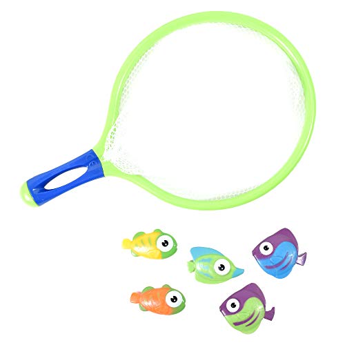 Blue Sky - Fischkescher mit 5 Fischen - Geschicklichkeits- und Outdoor-Spiel - 040093 - Kinderspielzeug - Fischfang - Blau - Kunststoff - 30 cm - Ab 3 Jahren Blue Sky - Fischkescher mit 5 Fischen - Geschicklichkeits- und Outdoor-Spiel - 040093 - Kinderspielzeug - Fischfang - Blau - Kunststoff - 30 cm - Ab 3 Jahren von BLUE SKY