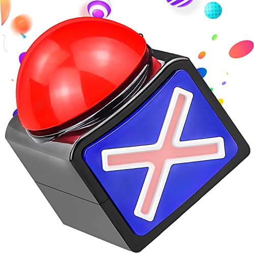 Buzzer mit Sound und LED-Beleuchtung, Batteriebetrieben Ideal für Party Spieleabende, Quiz-Shows und Feiern - 9.6 x 13 x 11cm Buzzer mit Sound und LED-Beleuchtung, Batteriebetrieben Ideal für Party Spieleabende, Quiz-Shows und Feiern - 9.6 x 13 x 11cm von BLUESEABUY