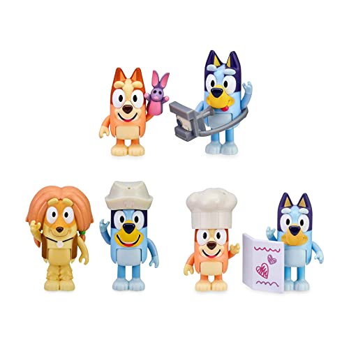 Bluey 6 cm, Packung mit 2 Figuren, 3 Mod Sdos (Famosa BLY07000) von BlueY