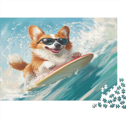 Corgi 1000 Stück Puzzles Für Erwachsene Teenager Stress Abbauen Familien-Puzzlespiel 1000-teiliges Puzzle Kinder Lernspiel Spielzeug Geschenk Puzzel 1000pcs (75x50cm) von BLWZXPQMT