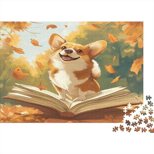 Corgi 1000 Stück Puzzles Für Erwachsene Teenager Stress Abbauen Familien-Puzzlespiel Mit Poster in 1000-teiliges Puzzle Kinder Lernspiel Spielzeug Geschenk Puzzel 1000pcs (75x50cm) von BLWZXPQMT