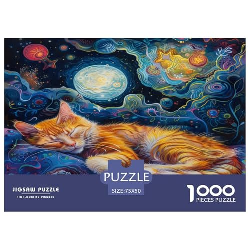 Cute Kat Puzzle 1000 Teile Erwachsener Kniffel Spaß Für Die Ganze Familie - Abwechslungsreiche 1000 Puzzleteilige Motive Puzzle Erwachsene, Puzzel 1000pcs (75x50cm) von BLWZXPQMT