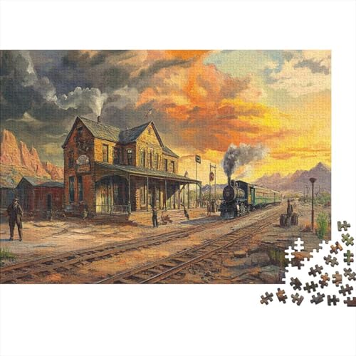 Dampfzug Puzzle 1000 Teile Puzzle Für Erwachsene Und Kinder Ab 14 Jahren Puzzel 1000pcs (75x50cm) von BLWZXPQMT