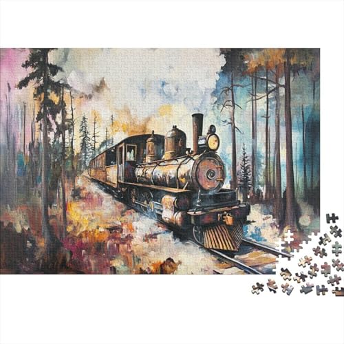 Dampfzug Puzzle 1000 Teile Puzzle Für Erwachsene Und Kinder Ab 14 Jahren Puzzel 1000pcs (75x50cm) von BLWZXPQMT