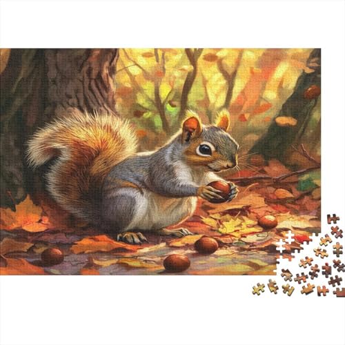 Eichhörnchen 1000 Teile Puzzle Für Erwachsene, Hochwertige Recycelbare MateriAußerirdische Und Druck Puzzlespiel, Familienspiel, Geschenk Für Liebhaber Oder Freunde Puzzel 1000pcs (75x50cm) von BLWZXPQMT