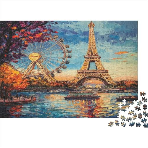 Eiffelturm Puzzle 1000 Teile Puzzle Für Erwachsene Und Kinder Ab 14 Jahren Puzzel 1000pcs (75x50cm) von BLWZXPQMT