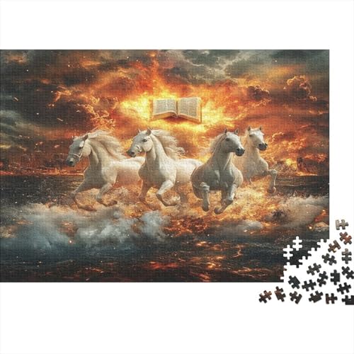 Fine Pferd Puzzlespiel 1000 Teile Puzzle Für Erwachsene Und Kinder Ab 14 Jahren, Erwachsenen Puzzlespiel Puzzel 1000pcs (75x50cm) von BLWZXPQMT