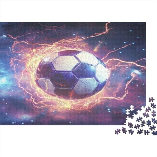 Fußball Puzzle 1000 Teile Puzzles Für Erwachsene Lernspiel Herausforderungsspielzeug 1000-teilige Puzzlespiel Für Erwachsene Kinder Puzzel 1000pcs (75x50cm) von BLWZXPQMT