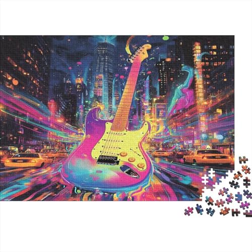 Gitarre Puzzle 1000 Teile Erwachsener Kniffel Spaß Für Die Ganze Familie - Abwechslungsreiche 1000 Puzzleteilige Motive Puzzle Erwachsene, Puzzel 1000pcs (75x50cm) von BLWZXPQMT