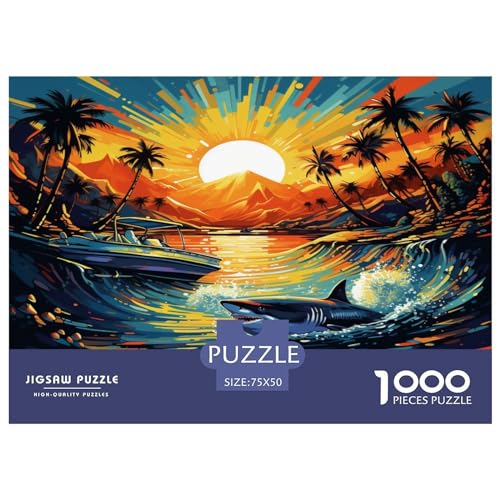 Hai 1000 Stück Puzzles Für Erwachsene Teenager Stress Abbauen Familien-Puzzlespiel 1000-teiliges Puzzle Kinder Lernspiel Spielzeug Geschenk Puzzel 1000pcs (75x50cm) von BLWZXPQMT