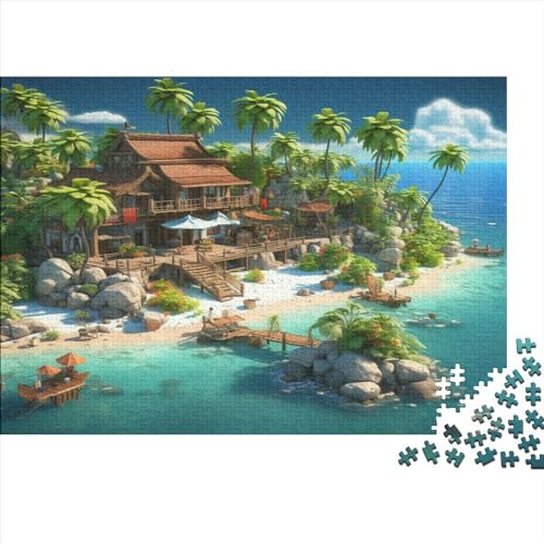 Holiday Bay Puzzle 1000 Teile Erwachsene Puzzles Für Erwachsene Klassische Puzzles 1000 Teile Erwachsene Puzzlespiel Schwer Pädagogisches Spielzeug Erwachsene Kinder Puzzel 1000pcs (75x50cm) von BLWZXPQMT