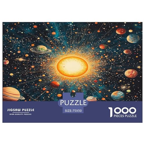 Kosmische Planeten 1000 Teile, Impossible Puzzle,Geschicklichkeitsspiel Für Die Ganze Familie, Erwachsenenpuzzle Ab 14 Jahren Puzzel 1000pcs (75x50cm) von BLWZXPQMT