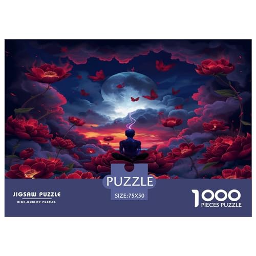 Lotus Puzzle 1000 Teile Puzzles Für Erwachsene Klassische Puzzles 1000 Teile Erwachsene Puzzlespiel Erwachsene 1000 Teile Erwachsenen Puzzlespiel Puzzel 1000pcs (75x50cm) von BLWZXPQMT