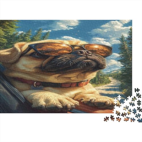 Mops Puzzle 1000 Teile Puzzle Für Erwachsene Und Kinder Ab 14 Jahren Puzzel 1000pcs (75x50cm) von BLWZXPQMT