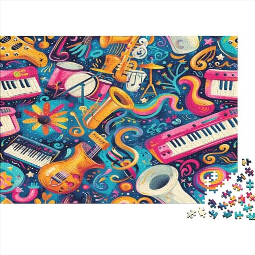 Musikalische Note Puzzle 1000 Teile Puzzle Für Erwachsene Und Kinder Ab 14 Jahren Puzzel 1000pcs (75x50cm) von BLWZXPQMT