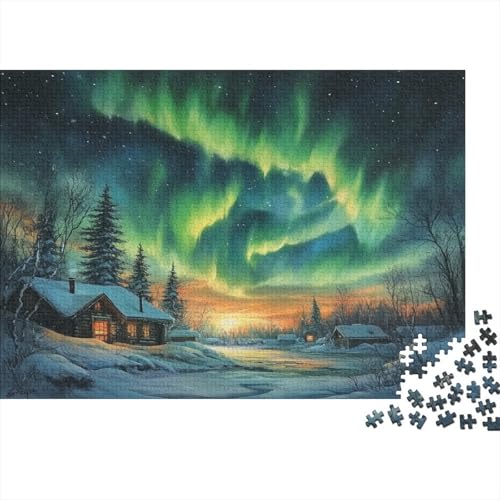 Nordlichter Puzzle 1000 Teile Erwachsener Kniffel Spaß Für Die Ganze Familie - Abwechslungsreiche 1000 Puzzleteilige Motive Puzzlespiel Erwachsene, Puzzel 1000pcs (75x50cm) von BLWZXPQMT