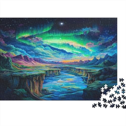 Nordlichter Puzzle 1000 Teile Puzzle Für Erwachsene Und Kinder Ab 14 Jahren Puzzel 1000pcs (75x50cm) von BLWZXPQMT