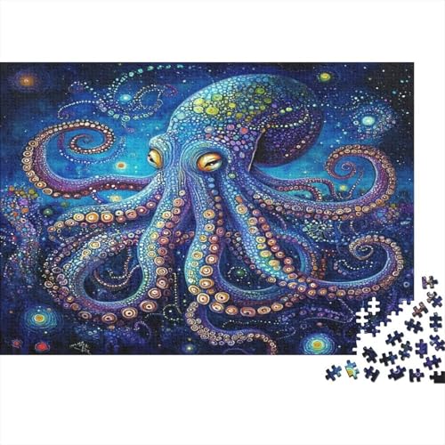 Oktopus Puzzlespiel 1000 Teile Für Erwachsene, Einzigartige Kunstwerke Und Vorlage - Geburtstagsgeschenk - Spaßige Puzzles Mit Überraschung Von Puzzle in A Bag Puzzel 1000pcs (75x50cm) von BLWZXPQMT