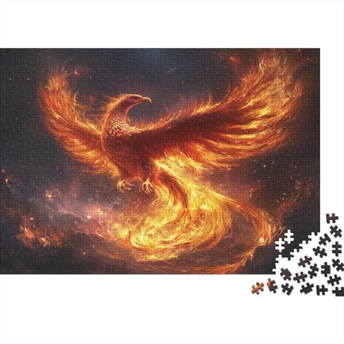 Phoenix Puzzle 1000 Teile Puzzles Für Erwachsene Lernspiel Herausforderungsspielzeug 1000-teilige Puzzlespiel Für Erwachsene Kinder Puzzel 1000pcs (75x50cm) von BLWZXPQMT