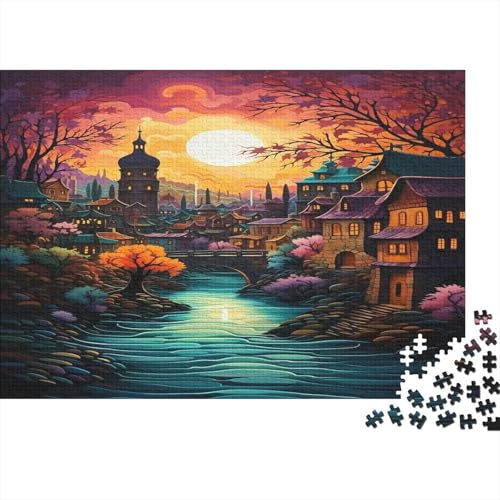 Stadtbild Architektur Puzzle 1000 Teile Puzzle Für Erwachsene Und Kinder Ab 14 Jahren Puzzel 1000pcs (75x50cm) von BLWZXPQMT