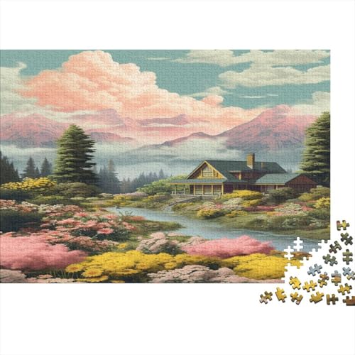 Süße Landschaft Puzzle 1000 Teile Puzzles Für Erwachsene Klassische Puzzles 1000 Teile Erwachsene Puzzlespiel Erwachsene 1000 Teile Erwachsenen Puzzlespiel Puzzel 1000pcs (75x50cm) von BLWZXPQMT