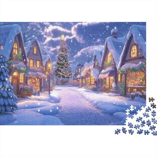 Weihnachtsbaum 1000 Teile, Impossible Puzzle,Geschicklichkeitsspiel Für Die Ganze Familie, Erwachsenenpuzzle Ab 14 Jahren Puzzel 1000pcs (75x50cm) von BLWZXPQMT