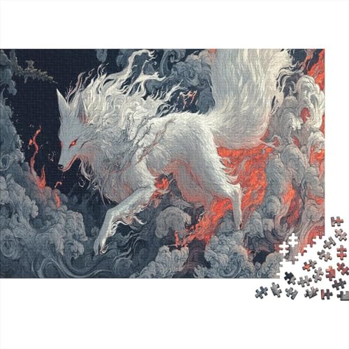 Wolf Puzzle 1000 Teile Puzzles Für Erwachsene Lernspiel Herausforderungsspielzeug 1000-teilige Puzzlespiel Für Erwachsene Kinder Puzzel 1000pcs (75x50cm) von BLWZXPQMT