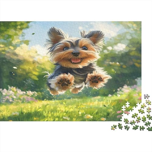 Yorkshire Terrier Puzzle 1000 Teile Puzzle Für Erwachsene Und Kinder Ab 14 Jahren Puzzel 1000pcs (75x50cm) von BLWZXPQMT