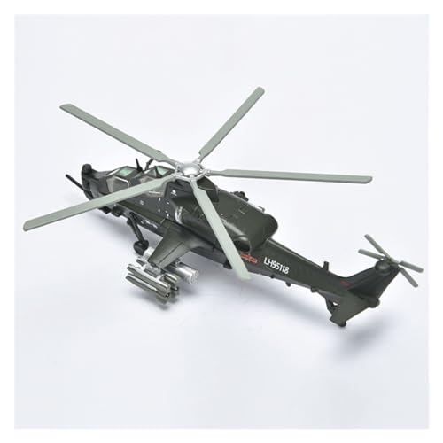 BMAONZ Kleinen Modellflugzeugen 1/100 Für AF1 China Aviation 10 Gunship Hubschrauber WZ-10 Miniatur Druckguss Legierung Militär Kämpfer Modell Spielzeug Junge Miniatur Modelle von BMAONZ