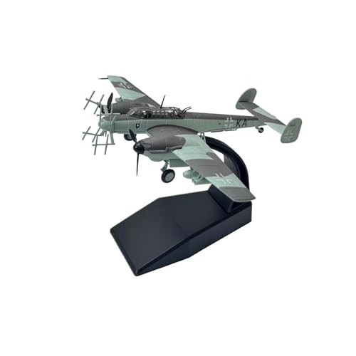 BMAONZ Kleinen Modellflugzeugen 1/100 Für Deutsches Kampfflugzeug Messerschmidt BF110 Druckguss-Metallflugzeug Flugzeugmodell Jungen-Geburtstagsspielzeug Miniatur Modelle von BMAONZ