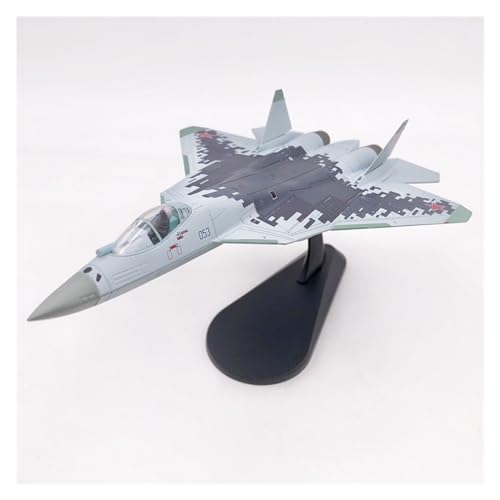 BMAONZ Kleinen Modellflugzeugen 1/100 Für Russische Su-57 Simulation Legierung Druckguss Kampfflugzeug Modell Spielzeug Sammlung Miniatur Modelle von BMAONZ