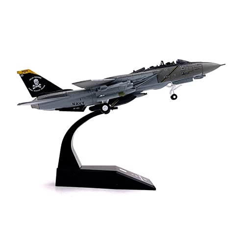 BMAONZ Kleinen Modellflugzeugen 1/100 Militärmodell Spielzeug Für F14A Grumman Tomcat F-14A VF103 Kämpfer Metallflugzeug Modell Spielzeug Miniatur Modelle von BMAONZ