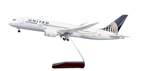 BMAONZ Kleinen Modellflugzeugen 1/130 43 cm Für B787 Dreamliner Flugzeugmodell Lichtrad Druckgussharz PlaneCollection Display ﻿ Miniatur Modelle(White with Light) von BMAONZ