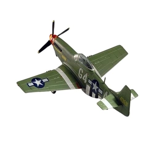 BMAONZ Kleinen Modellflugzeugen 1/72 Für P-51D Mustang Flugzeug Zusammengebautes Fertiges Militärisches Statisches Plastikmodell-Sammlungsspielzeug Miniatur Modelle von BMAONZ