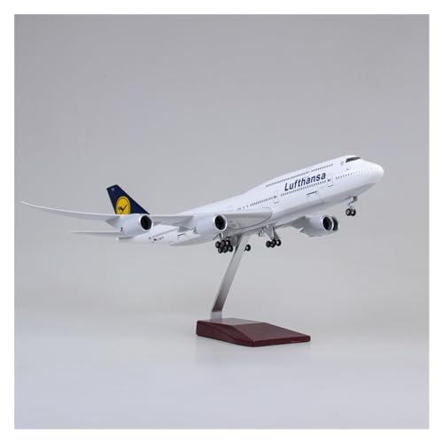 BMAONZ Kleinen Modellflugzeugen 1 150 Für B747 Lufthansa Kunststoff Harz Flugzeug Modell Erwachsene Ornament Sammlung Spielzeug Handwerk Miniatur Modelle von BMAONZ