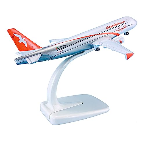 BMAONZ Kleinen Modellflugzeugen 1 235 16 cm Flugzeugmodell Flugzeuge Airbus A320-200 für Airarabia ABS und Metall Flugzeugmodell Miniatur Modelle von BMAONZ