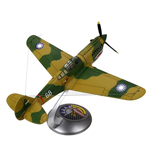 BMAONZ Kleinen Modellflugzeugen 1 32 Für WWII Navy Army American USA P40 P-40 Flying Tiger Flugzeugmodell Spielzeug Display Serie Miniatur Modelle(B) von BMAONZ