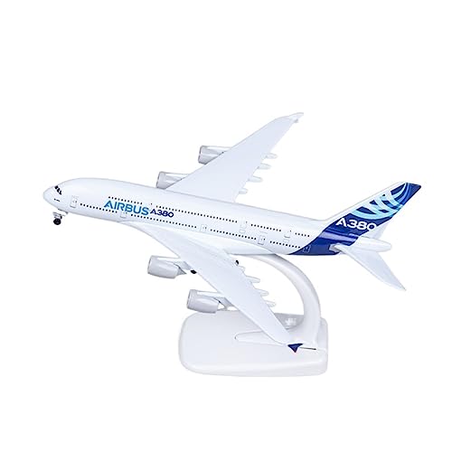 BMAONZ Kleinen Modellflugzeugen 1 400 Für A380 Metalldruckguss Simulation Legierung Passagierflugzeug Modell Desktop Dekoration Geschenk 18CM Miniatur Modelle von BMAONZ